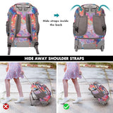 Tilami Rolling Backpack for Kids 18 inch Boys and Girls Laptop Backpack,Dream