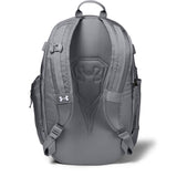 Under Armour Men's Lacrosse Backpack, Steel (035)/White, One Size Fits All