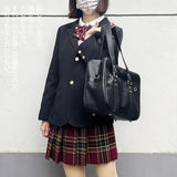 Chillpaper Large Japanese Shoulder Bag, Black