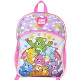 Fast Forward Care Bears 16" Backpack Bottom Half Moon with 1 Front Pocket