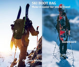 KEOFID Skate bag Backpack,Ski Boot Bag Backpack, Waterproof 50L ski bag, travel back pack for Ski Helmet, Snowboard and Accessories(Black)