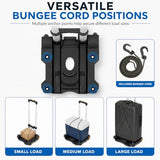Mount-It! Folding Luggage Cart with Wheels, 77 lbs