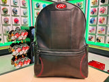 Rawlings | Leather Backpack Collection | Genuine Leather | Black | 12" W x 16" H x 4.5" D