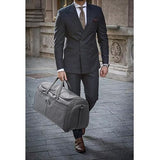 S-ZONE 50L Convertible Travel Garment Bag Carry on Garment Duffel Bag for Men Women 2 in 1 Hanging Suitcase Suit Business Travel Bag, Grey, Travel Garment Bag