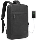 VASCHY 17 inch Laptop Backpack for Men with USB Port Lightweight Slim Business Backpack