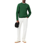 Lacoste Embossed Monogram Small Crossover Bag, Black, One Size