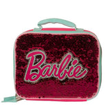 AI ACCESSORY INNOVATIONS Barbie 4 Piece Backpack Set, Sparkle & Shine with this Magic Flip Sequin School Bag for Girls with Zip Front Pocket, Pink