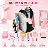 Bluboon Backpack for School Girls Cute Bookbag with Bowknot Lightweight Middle High School BackPack Bags with Laptop Compartments Easy Access Wide-Open Design Mochilas Para Mujer for Travel Daily Use