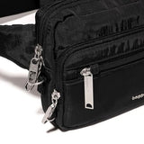 Baggallini Securtex Anti-theft Belt Bag 8.8"x5.5" Crossbody Fanny Pack for Women RFID Wallet Locking Zipper Travel Purse