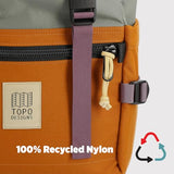 Topo Designs Rover Pack Classic Backpack - Daily Daypack for Commutes, Day Trips, Hikes, Iconic Denver Design, PFAS-Free, Fair Trade (Khaki/Black)