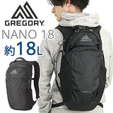 Gregory Nano 18L Unisex Day Hiking/Commuter/Active Travel Backpack, Breathable Backpanel, Hydration Port, One Size Fits All, Obsidian Black