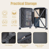 Beuiosda 20-Inch Hard Shell Carry On Luggage with 360° Spinner Wheels, Carry On Luggage 22x14x9 Airline Approved with TSA Lock, Scratch Resistant Surface, Lightweight Durable Maletas De Viaje (Silver)