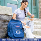 JanSport NCAA Officially Licensed Backpack, Ohio State Buckeyes, Big Student with Padded 15-Inch Laptop Sleeve, 2 Compartment Computer Bag with Bottle Pocket & Haul Handle, Book Rucksack, Red Tape