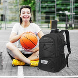 GRANDUP Basketball backpack with ball and shoes compartment Fit Volleyball, soccer, Swim, Gym, Travel, and School, large capacity sports training equipment bags