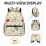 Cute Ocean Dolphin Backpack for Women Teen Girls School Laptop College Underwater Marine Life and Coral Reef Backpacks for Gifts Travel Hiking Work Camping, Polyester Lightweight Bookbag Back Pack