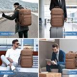 WITZMAN Canvas Travel Backpack for Men Multiple Pockets