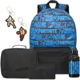 Get Trend Fortnite Boys Backpack 6Pc School Set with Lunch Bag Pencil Case