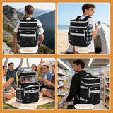 ITHWIU Cooler Backpack, 40 Cans Insulated Lunch Backpack Picnic Backpack for Men&Women, Durable Cooler Bag with 2 Leak Proof Compartments for Picnic, BBQ Camping, Lunch, Beach, Hiking, Black