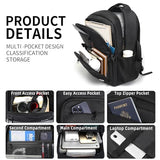 BICPSRO Black backpack for school, School Backpack for boys teens, Backpacks for men, College high middle school bookbag Fits15.6 Inch Laptop with Reinforced Straps, Boys backpack, Book bag