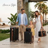 Rosamo 5 Piece Luggage Set Expandable Hardside, 20/24/28in Suitcases with Matching Travel Bags, 22x14x9 Airline Approved Carry On, TSA Lock, Spinner Wheels, ABS+PC