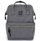 himawari Travel Backpack with USB Charging Port 15.6 Inch Doctor Work Bag for Women&Men College (USB Gray)