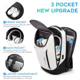 BANGE Business Smart Backpack Waterproof fit 15.6 Inch Laptop Backpack with USB Charging Port,Travel Durable Backpack