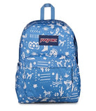 JanSport SuperBreak Plus Backpack with Padded 15-inch Laptop Sleeve and Integrated Bottle Pocket - Spacious and Durable Daypack for Work and Travel, Yeehaw And Horses Elemental Blue/Cream