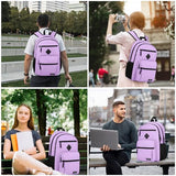 BIKROD Backpack for Girls Women, School Backpack for Teen Boys, Lightweight Casual High School Bookbag, Daily-use Travel Laptop Backpack Fits 15.6 Inch Notebook