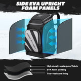 Maelstrom Ski Boot Bag,55L Large Ski Boots Travel Backpack for Men Women，Waterproof Snowboard Boot Bag for Travel Stores Gear Including Ski Helmet, Goggles, Gloves, Skis & Accessories