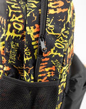 Fortnite Unisex Kids Black and Yellow Logo Backpack | Zip-Up School Bag for Books & Supplies | Graphic Print Design