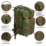 Rothco Convertible Medium Transport Pack – 25L Backpack – Shoulder or Crossbody – MOLLE and Hydration Compatible (Coyote Brown)