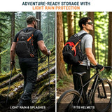 BECOJADDE 20L Hiking Backpack Lightweight Travel Backpacks Water-Resistant Daypack Fits Cycling Helmets for Men Women for Daily Outdoor Camping, Black