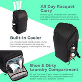 ADV Tennis Backpack V2 and Pickleball Backpack V2 - Tennis Bag and Pickleball Bag, Modern & Functional Design, Cooler, Shoe Compartment, and Unmatched Organization for Men and Women