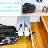 PISKGODSF 22 Inch Rolling Backpack with Wheels for Travel, 55 L Large Capacity Wheeled Backpacks, Roller Backpack with 15.6 Inch Laptop Waterproof Compartment
