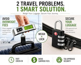 Luggage Scale with TSA Approved Lock, Digital Portable Hanging Baggage Scale 110lb/50kg, Travel Weight Scale for Suitcases, Avoid Overweight Fees, Travel Essentials Gift, Battery Included