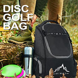 HIMAL HIMAL Disc Golf Bag, 22+ Discs Lightweight Backpack Black
