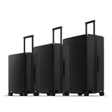 LEVEL8 Elegance Matte Luggage Set, 20 Inch Carry-on Luggage, 24&28 Large Suitcase Lightweight Hardside Suitcases with Wheels,Tsa Lock,3-Piece Set(20/24/28), Black