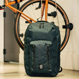 Topo Designs Global Pro Backpack, Waterproof X-Rip Fabric, Metal Hardware, External Access Laptop Sleeve, Pass Through Sleeve, Rugged + Minimalist PFC-Free (Dark Pine)