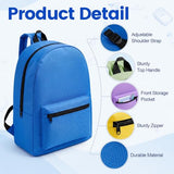 TomeLosise 12 Pack Backpacks Bulk, Wholesale Durable Bookbags in 6 Colors, 17 Inch Large Capacity Backpack for Back to School Supplies