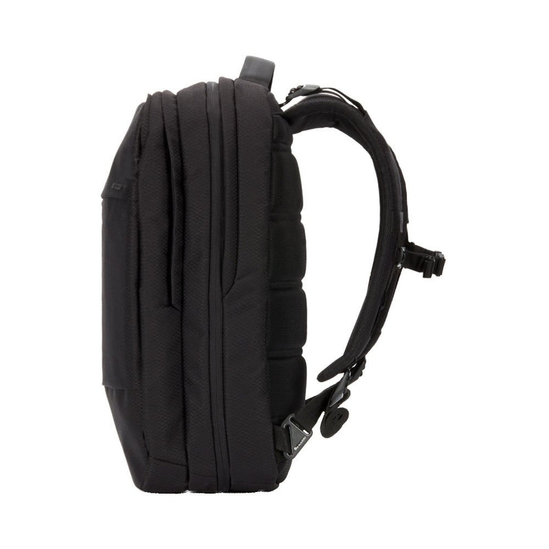 Incase City Backpack - 24L Main Storage Compartment with 16" Faux Fur Laptop Pocket, Quick Access Pocket, Everyday Tech Pack (Diamond Ripstop Black)