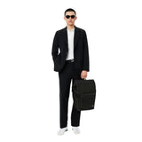 Lacoste Unisex Neocroc Rectangular Backpack, Black, One Size