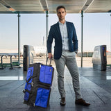 Dejuno 28-inch Rolling Duffle Bag - Blue