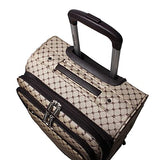 Steve Madden Designer Luggage Collection - 3 Piece Softside Expandable Lightweight Spinner Suitcase Set - Travel Set includes 20 Inch Carry on, 24 Inch & 28-Inch Checked Suitcases (Noble Brown/Tan)