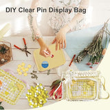 Ita Bag,DIY Pin Display Bag with Insert and Accessories,4 Color Anime Kawaii Ita Crossbody Purse with Adjustable Straps,Lace Cute Itabag with Clear Pocket, Y2K Shoulder Bags for Women(Yellow)