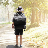 Zenree Portable Durable Folding Backpack Chair, Red - Perfect for Camping, Sporting Events, Campfires, Hiking, and Outdoor Recreation, Built in Pockets for Storage