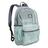 adidas Hermosa Mesh See-Through Backpack – Festival Concert Stadium Beach Bag, 29L, Semi Flash Aqua Blue/Onix Grey/2, OSFA