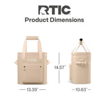 RTIC 20 Can Ultra-Tough Soft Cooler Pro, Insulated, Waterproof, Leakproof, Portable, Floating Bag for Beverage, Drink, Lunch, Outdoor, Beach, Car, Camping, Picnic, Fishing, Boat, 13L, Beach