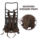 TIMBER RIDGE Aluminum External Frame Hiking Backpacks with Adjustable Height, Lightweight & Foldable for Camping, Hiking, Travel, Outdoor