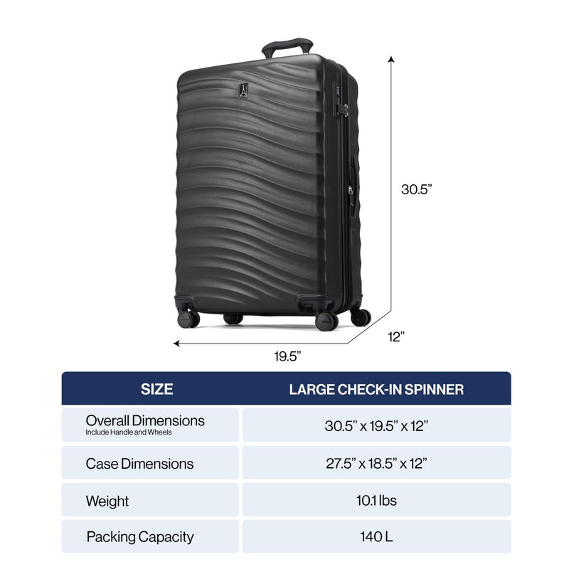 Travelpro Maxlite Air V2 Hardside Expandable Checked Luggage, 8 Spinner Wheels, Lightweight Hard Shell Suitcase, TSA lock, Slate Green, Checked Large 28-Inch