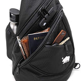 Cali Crusher Sling - 100% Smell Proof/Convertible Shoulder Pack (Black/Purple)